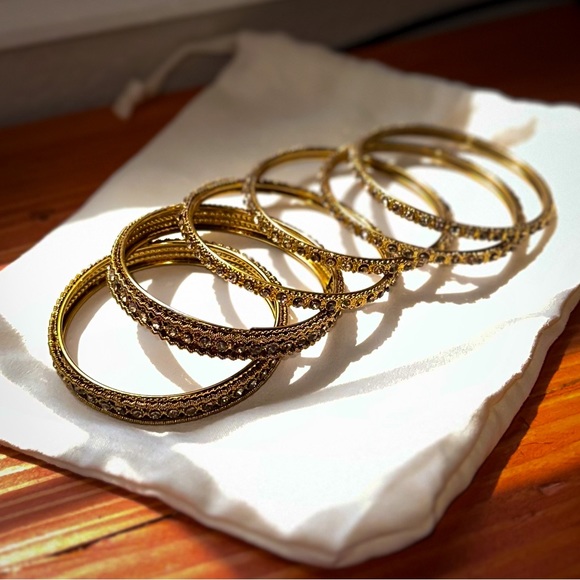 Rhinestone Bangle Bracelets - Picture 5 of 7